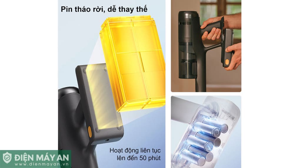 Máy hút bụi cầm tay Roborock H60 - Trắng